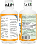 Vital Earth Minerals fulvic humic mineral blend product label close-up