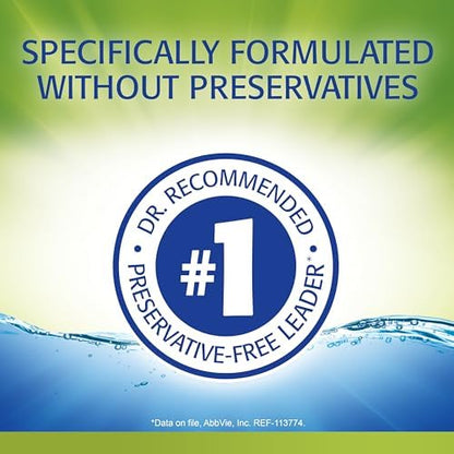 Refresh Relieva PF preservative-free single-use vials for sensitive eyes.
