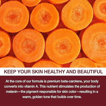Auranic tanning supplements bottle with natural ingredients highlight