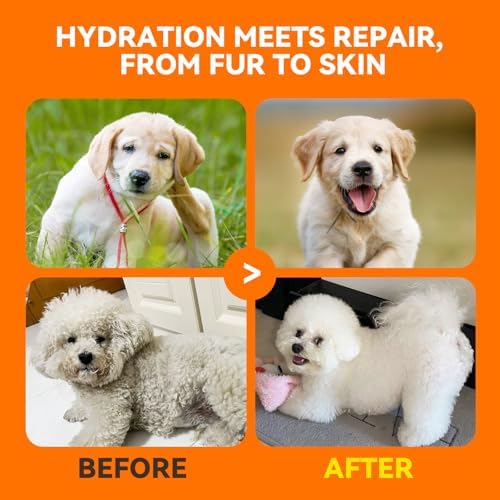 PUAINTA professional imported pet grooming shampoo bottle close up.