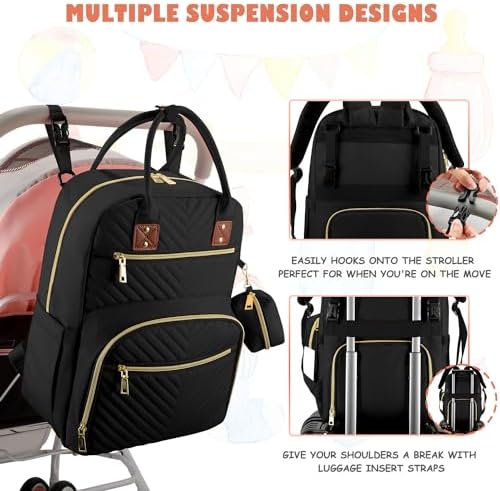 Tenot baby travel bag attached to stroller straps