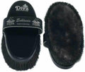 Haas Diva Exclusive Grooming Brush with black matte lambskin and horsehair bristles