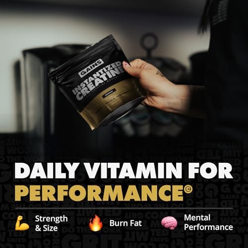 Gains in Bulk creatine supplement facts label and ingredient details