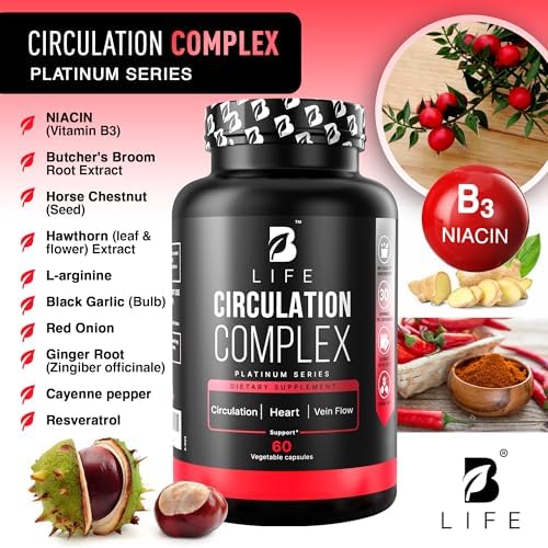 B Life vascular health capsules packaging label