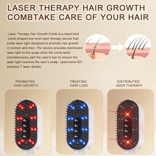 Tech Logo Electronics Yuxian rechargeable hair density comb power control buttons
