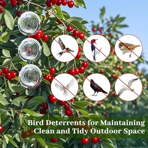 Durable aluminum wind spinner reflecting sunlight in an outdoor garden.