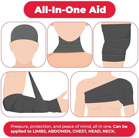 EverOne trauma wound dressing showing non-adherent pad and elastic wrap.