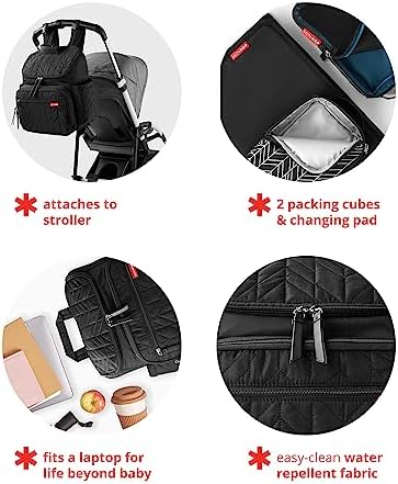 Skip Hop baby bag with packing cubes