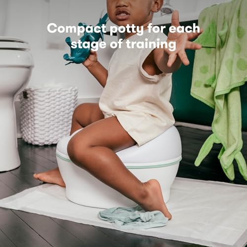 Frida Baby potty training system shown as a toilet seat topper on an adult toilet