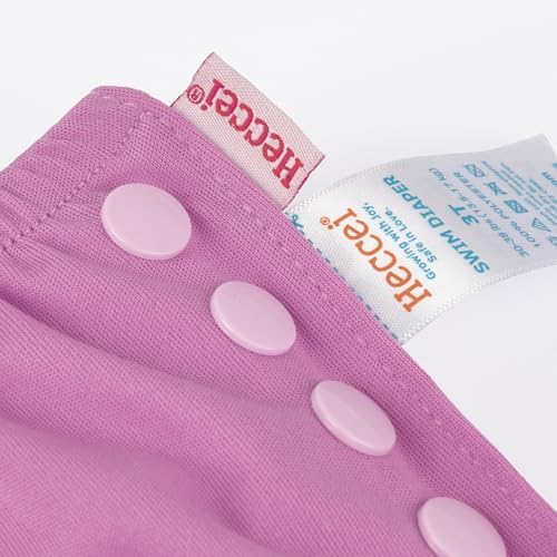 Heccei branding on reusable baby swim diaper