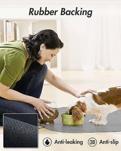 MontVoo Absorbent Pet Supplies Mat in gray color