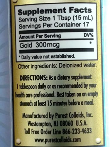 Purest Colloids MesoGold colloidal gold packaging display