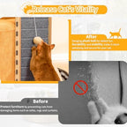 Nxwjoy grey felt cat furniture protector wall corner placement view