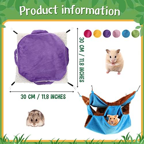 Jerify three layer plush ferret bed hanging in cage