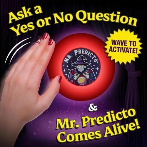 Mr. Predicto crystal ball glowing with LED lights