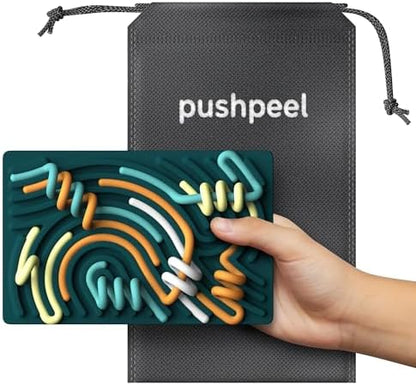 The reverse side of the double sided sensory board highlighting the intricate swirling patterns designed for tactile anxiety relief