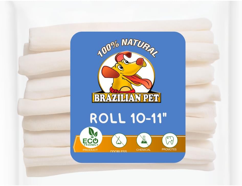 Brazilian Pet ten to eleven inch single ingredient long lasting heavy duty dog bones packaging view