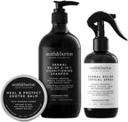 Smith&Burton Dermal Relief Care System front view showing the complete natural dog and cat grooming set.