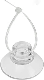 Close up of flexible clear suction cup material