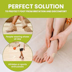 Waterproof foot cushions for runners and active individuals using moleskin
