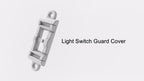 Modern black light switch guard for smart home devices