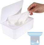 Eiszhjk wipes dispenser front view in white