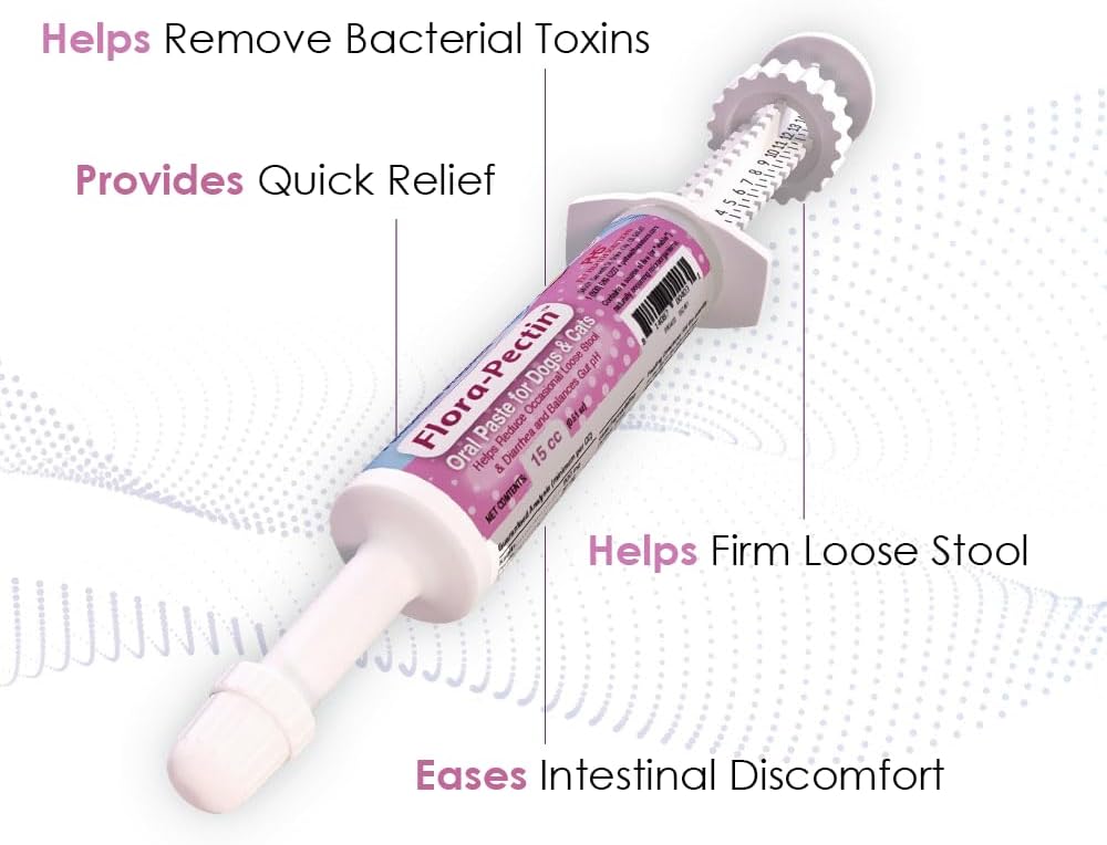 Flora-Pectin digestive support paste tube with dosage dial