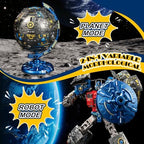 Side view of Yionkin globe transformation toy