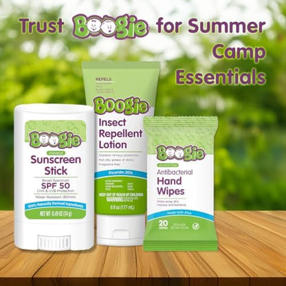 USA imported Boogie bug repellent lotion for fourteen hour tick defense