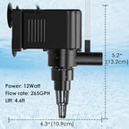AquaMiracle powerhead pump installed in a large fish tank