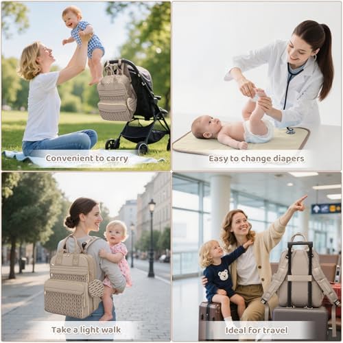 CandyHome baby bag paired with included portable changing pad