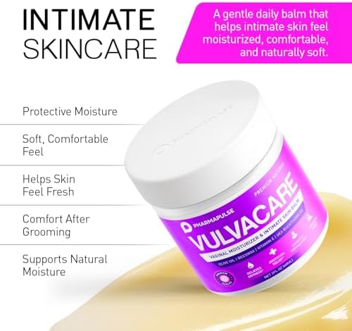 Top view of Pharmapulse vaginal cream texture for intimate hydration.
