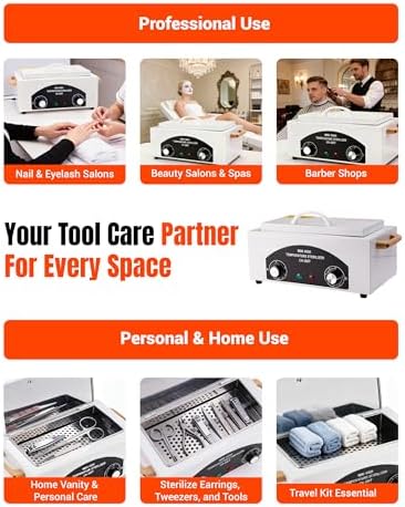 Internal stainless steel chamber of Bazargame salon tool cleaner