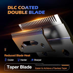 Close-up of diamond-like carbon coated ceramic cutting blade