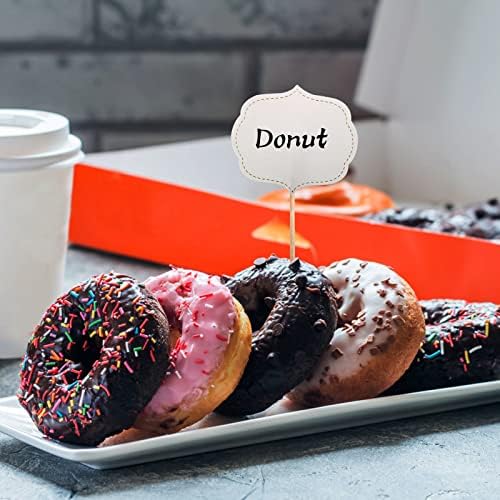 Blue Top food labels in a variety of desserts