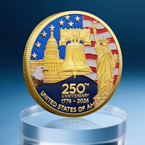 Valorforge 1776 to 2026 commemorative coin back view featuring the white house and bald eagle