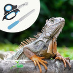 Close up view of the razor sharp blades cutting a small animal claw safely.