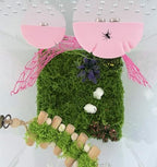 Jumping Spider Hide Habitat Accessories, Magnetic Mushroom Shelf & Moss Ribbon Web, Climbing and Feeding Platforms for Jumping Spiders, Mantises, Tarantulas, Invertebrates, 3-Pack (Pink) - Image 4