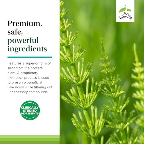 Close up of Terry Naturally Silica 20 vegan dietary supplement