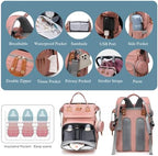 Jeryswet baby bag highlighting thermal insulated bottle pockets