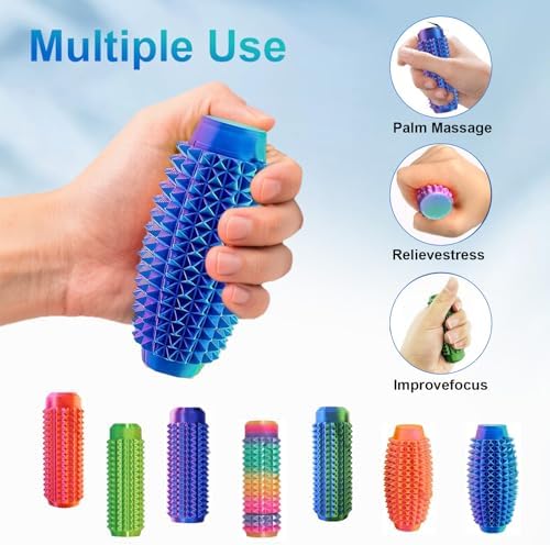 Adult holding the spiky anxiety relief toy discreetly in the palm of their hand