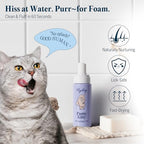 Close-up of the Flydog waterless cat shampoo 6.75 fluid ounce bottle packaging.