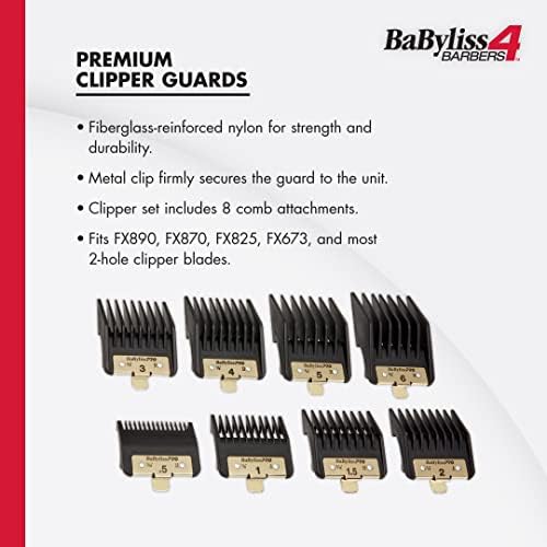 Full collection of BaBylissPRO size 0.5 to 6 guards