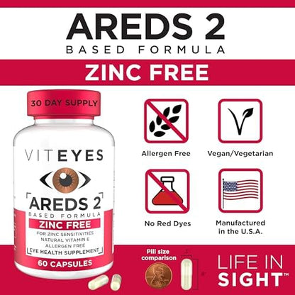 Viteyes AREDS 2 Zinc Free packaging side view