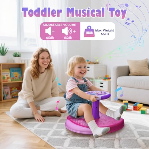 Side angle view of the VROGTIK toddler sensory toy highlighting the premium build and smooth rotation mechanism.