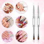 Close up of Cobee nail brush builder gel head