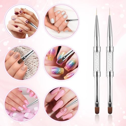 Close up of Cobee nail brush builder gel head