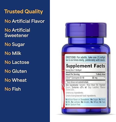 Puritan's Pride CoQ10 50mg dietary supplement bottle bottom expiration date view