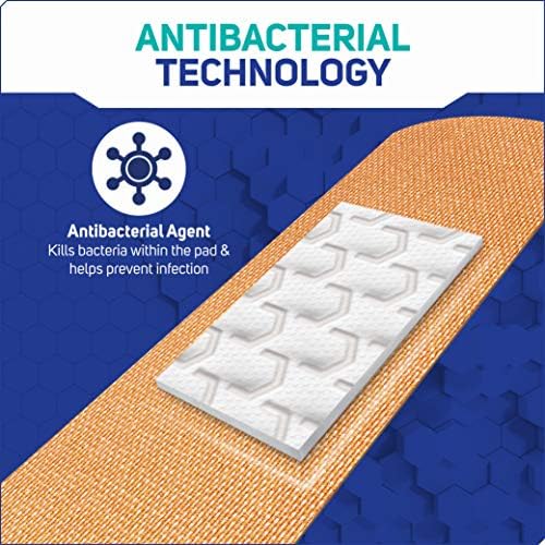 Close up of Care Science latex free bandages imported packaging detailing application instructions