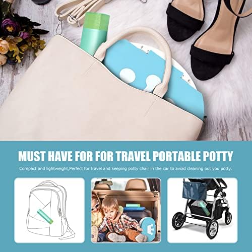 Convenient drawstrings on Visator potty seat liners